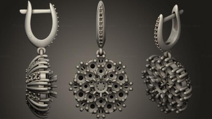 Jewelry (Drop Earrings, JVLR_0379) 3D models for cnc